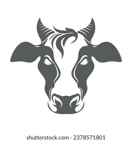 Cow Logo Template vector icon illustration design