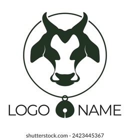 Cow Logo Template vector icon illustration design