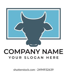 Kuhlogo Vorlage Vektorgrafik Icon Illustration Design