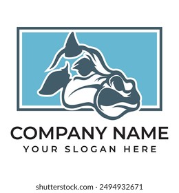 Cow Logo Template vector icon illustration design