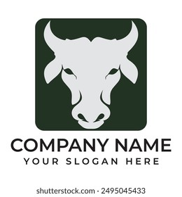 Cow Logo Template vector icon illustration design