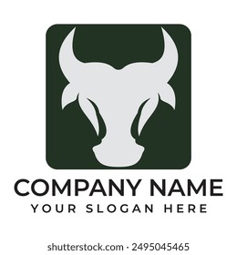 Kuhlogo Vorlage Vektorgrafik Icon Illustration Design
