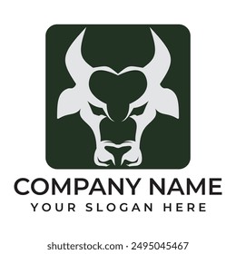 Cow Logo Template vector icon illustration design