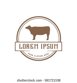 cow logo vector