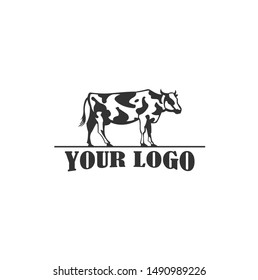 cow logo vector / dairy cow logo