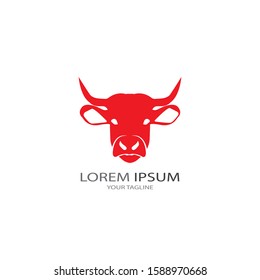 Cow logo vector illustration template