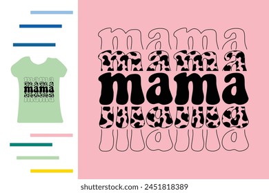 
Cow mama t shirt design