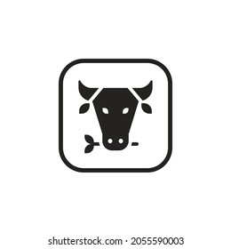 Cow Mascot Animal Logo Template for your business or company