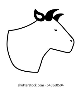 cow meat butchery icon vector illustration design