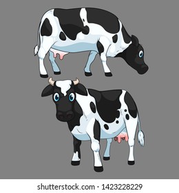 cow milk cartoon isolated for decoration.