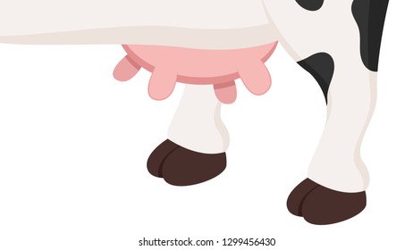 Cow milk cartoon vector. free space for text. wallpaper. copy space.