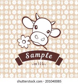 cow milk label