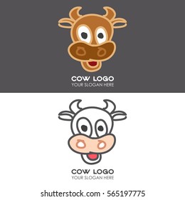 Cow Milk logo template. vector eps.10