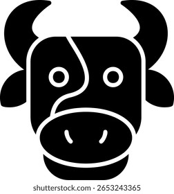 Vector de diseño de iconos creativos Nuevos de la vaca