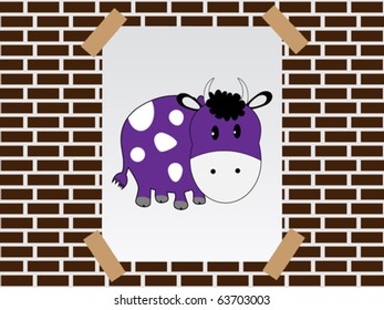 cow on banner