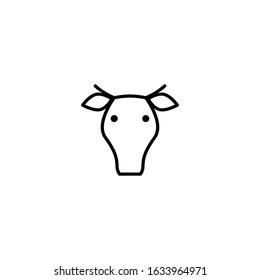 cow, ox icon vector illustration