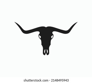 Cow Ox Skull Vector Icon Bull Stock Vector (Royalty Free) 2148495943 ...