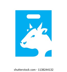 Cow package sign
