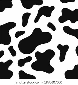 Cow Pattern Background. Ornament Design. Vector Illustration.