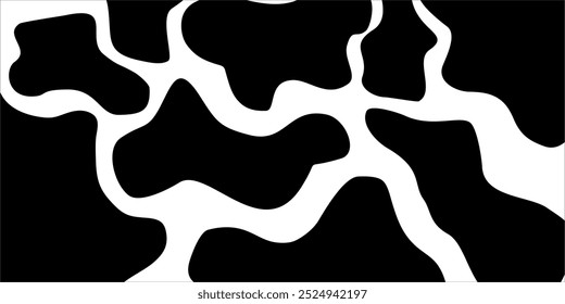 Kuhmuster schwarz-weißer Hintergrund