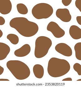 Cow pattern, imitating fur pattern, seamless image, creative printing, fabric screening Illustrations or background images of all kinds.
vector work type