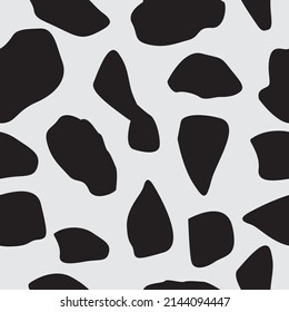 Cow pattern seamless background vector illustration