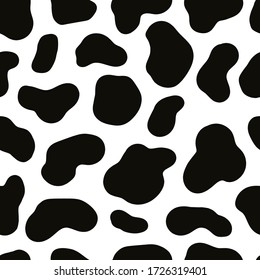 Cow pattern. Vector seamless pattern.