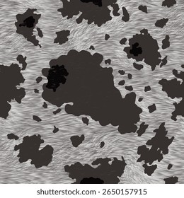 Cow pattern, wool pattern,Animal print pattern seamless cow texture. Vector safari pattern.Abstract illustration, animal spot print, cow skin background. Wool art design for cloth, wrapping, carpet.