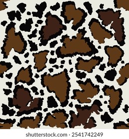 Cow pattern,wool pattern,Animal print pattern seamless cow texture.Vector monochrome pattern.Abstract illustration,animal spot print,cow skin background.Design for cloth,wrapping,wallpaper,carpet