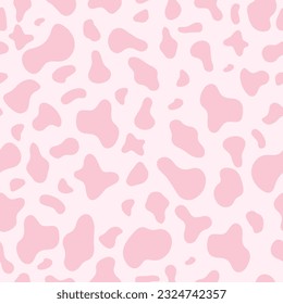 Cow print Cute Y2K Funky Fun Background Seamless Repeat Pattern