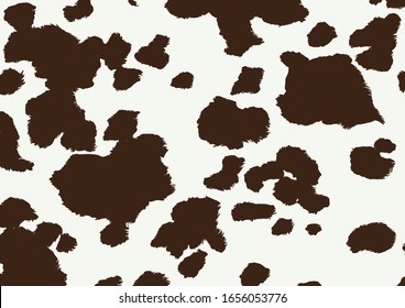 cow print pattern, vector illustration
