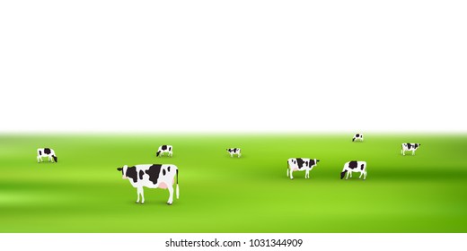 Cow ranch landscape background