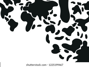 Cow seamless pattern, Abstract background for milk, vector illustration