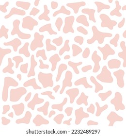 Cow seamless pattern background. Vector illustration print for children t-shirt
