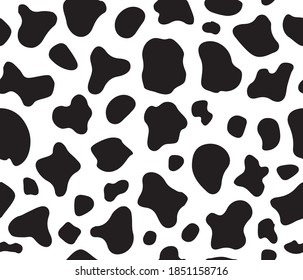 Cow Seamless Texture Design Background Pattern Stock Vector (Royalty ...