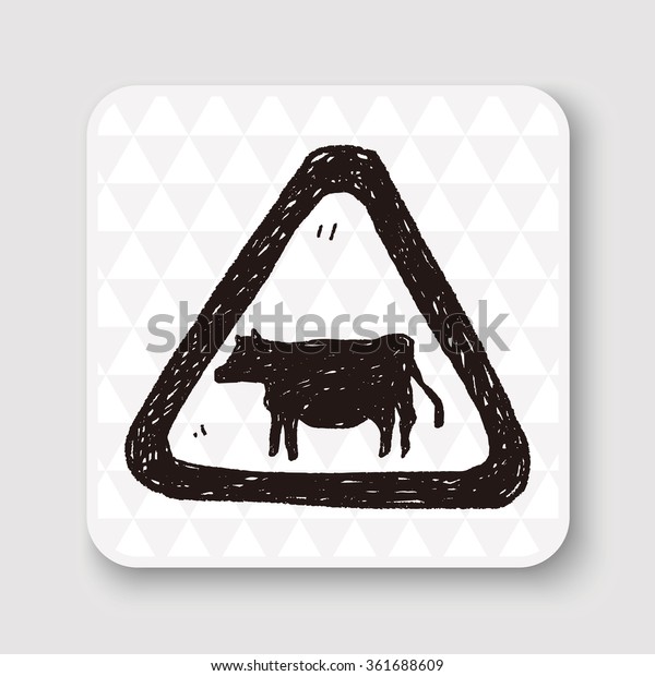 cow sign\
doodle