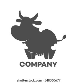 cow silhouette logo