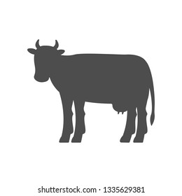 Cow silhouette. Vector.