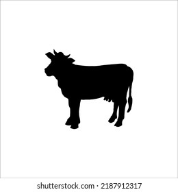 Cow silhouette vector illustration design
