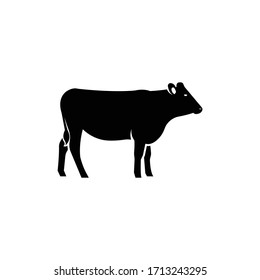 Cow sillhouette. Logo icon vector.