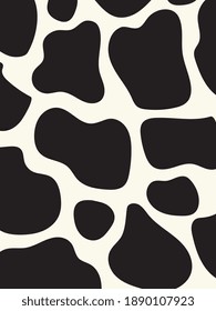 Cow skin pattern, Abstract vector illustration