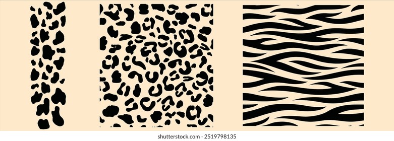 Cow skin pattern texture repeating seamless black and white animal skin texture background Milk farm, dairy illustration for print