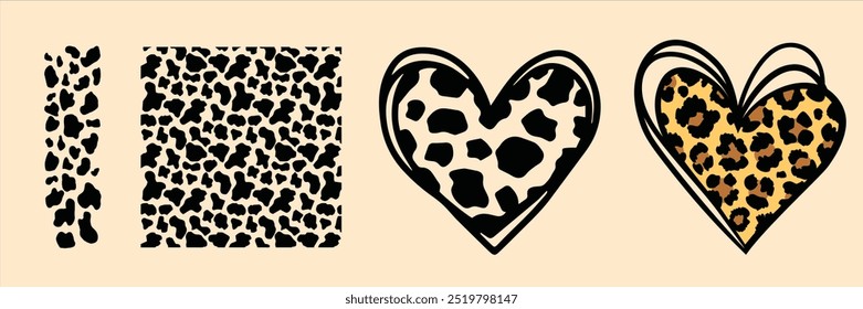 Cow skin pattern texture repeating seamless black and white animal skin texture background Milk farm, dairy illustration for print