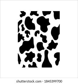 Cow Skin Pattern. Vector Illustration.