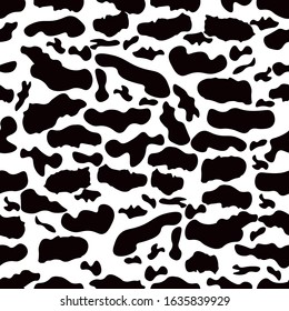 Cow skin print seamless pattern, Fabric, Tiles, Paper vector illustration graphics 