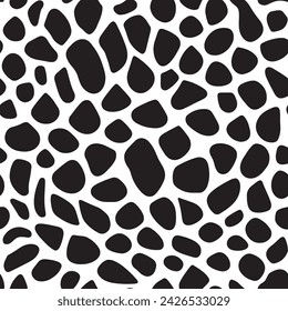 Cow skin, Seamless animal pattern for textile design