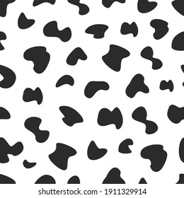 Cow Skin Seamless Pattern. Animal Skin Background. Good used for gift paper, invitation card for kids, Bed Cover, Pillow Cover, Book cover, etc - EPS 10 Vector