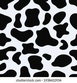 Cow skin seamless pattern design vector illustration