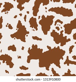 Cow skin seamless pattern - vector illustration graphics.