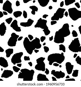Cow Skin Seamless Texture Spotted Pattern Stock Vector (Royalty Free ...